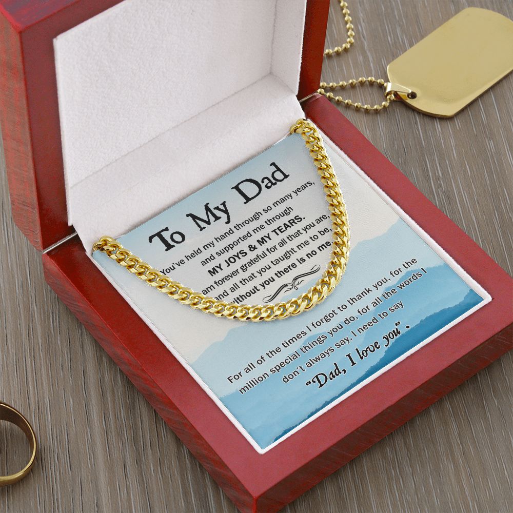 (ALMOST SOLD OUT) Dad - Held My Hand Cuban Chain Link