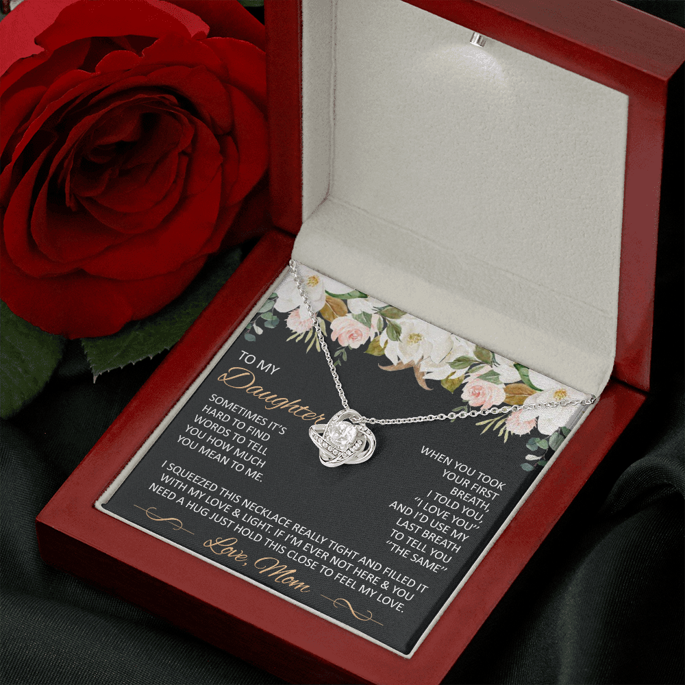 Gift for Daughter from Mom - Mother Daughter Necklace - Special Mother-Daughter Gifts - close- TFG