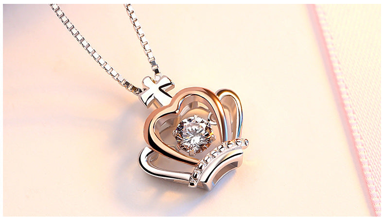 Gift for Daughter - Straighten your crown - Crow Necklace