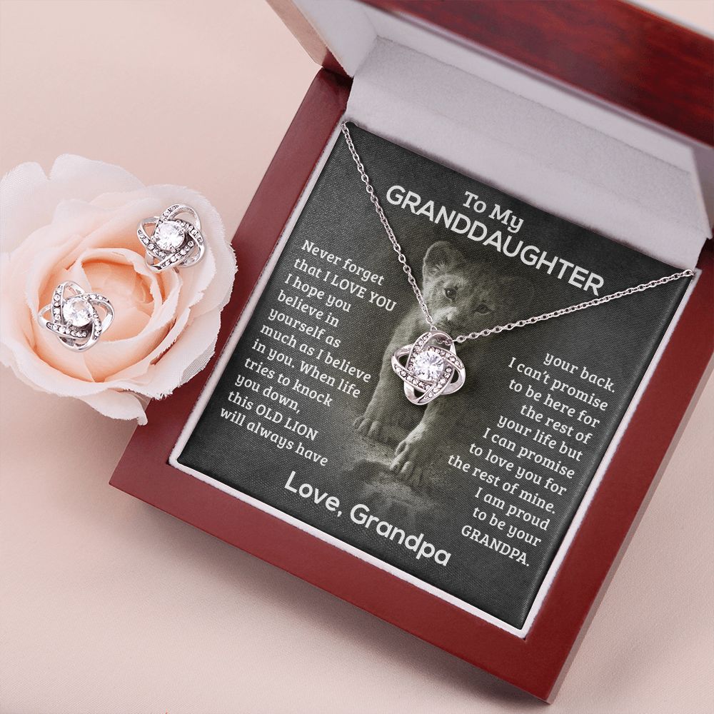 Proud Knot - Granddaughter - Earrings Set