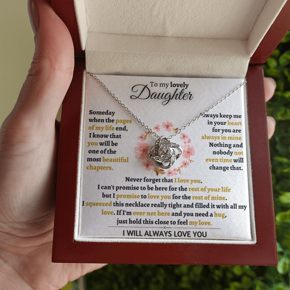 Beautiful Keepsake Gift for Daughter - I Promise To love You - TFG