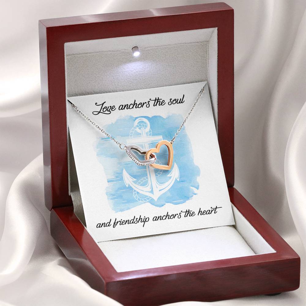 Love Anchors The Soul and friendship anchors the heart. Gift For friend