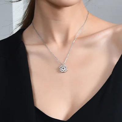 Gift for Daughter - Lucky 4 Leaf Clover Necklace With Message Card & Rose Gift Box