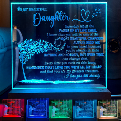 Beautiful Keepsake Gift for Daughter - Color Changing Lamp of Eternal Love - TFG
