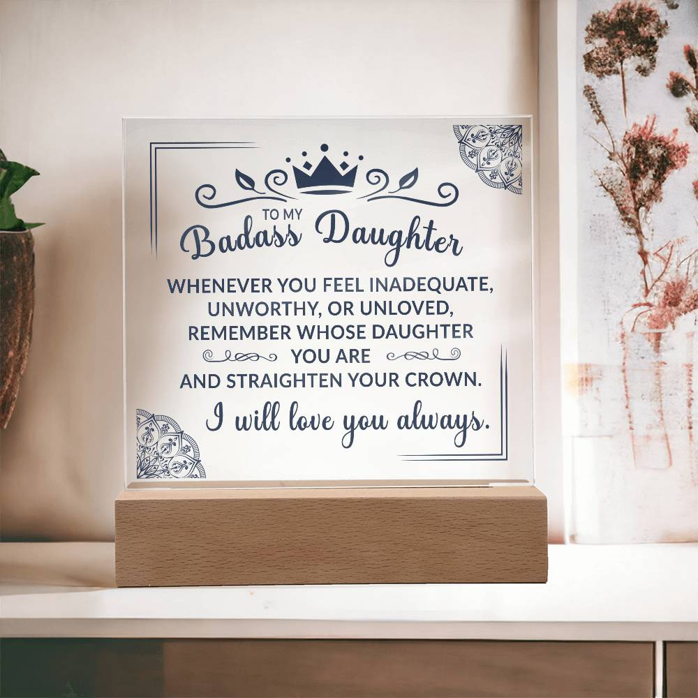 (ALMOST SOLD OUT) Keepsake Gift for Daughter - Crown Plaque  - TFG