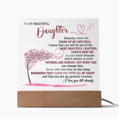Beautiful Keepsake Gift for Daughter - Color Changing Lamp of Eternal Love - TFG