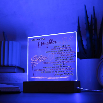 Beautiful Keepsake Gift for Daughter - Color Changing Lamp of Eternal Love - TFG