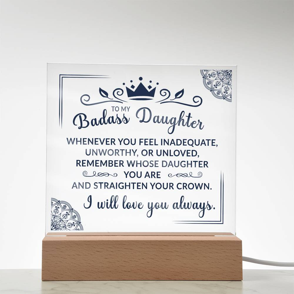 (ALMOST SOLD OUT) Keepsake Gift for Daughter - Crown Plaque  - TFG