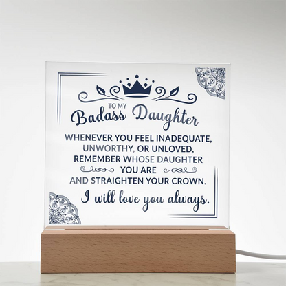 (ALMOST SOLD OUT) Keepsake Gift for Daughter - Crown Plaque  - TFG