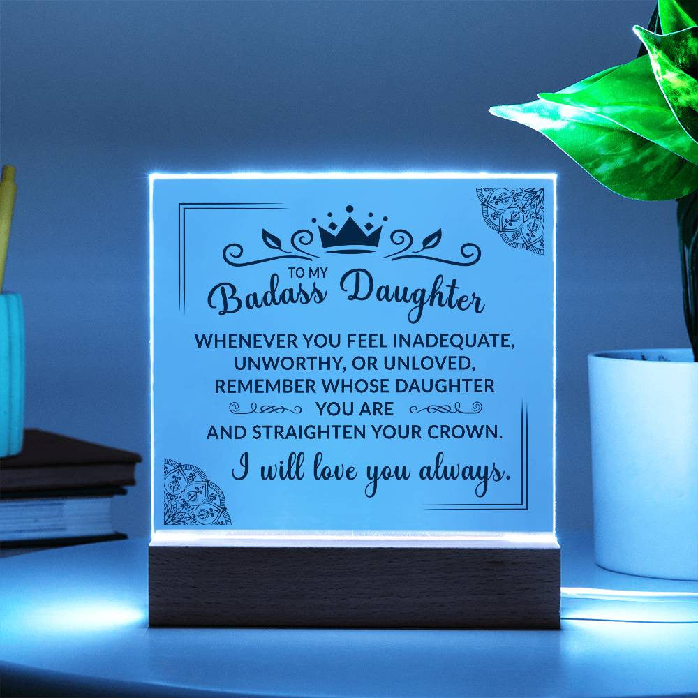 (ALMOST SOLD OUT) Keepsake Gift for Daughter - Crown Plaque  - TFG
