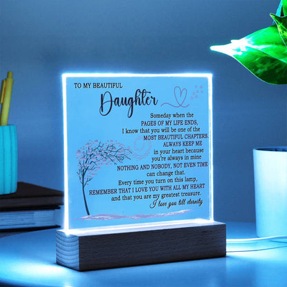 Beautiful Keepsake Gift for Daughter - Color Changing Lamp of Eternal Love - TFG