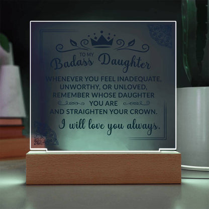 (ALMOST SOLD OUT) Keepsake Gift for Daughter - Crown Plaque  - TFG