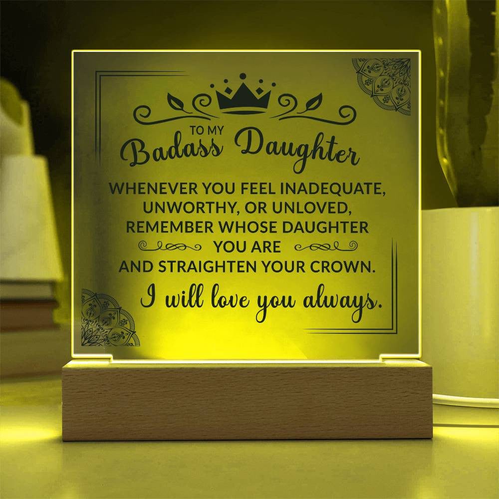 (ALMOST SOLD OUT) Keepsake Gift for Daughter - Crown Plaque  - TFG