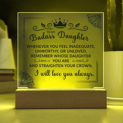 (ALMOST SOLD OUT) Keepsake Gift for Daughter - Crown Plaque  - TFG