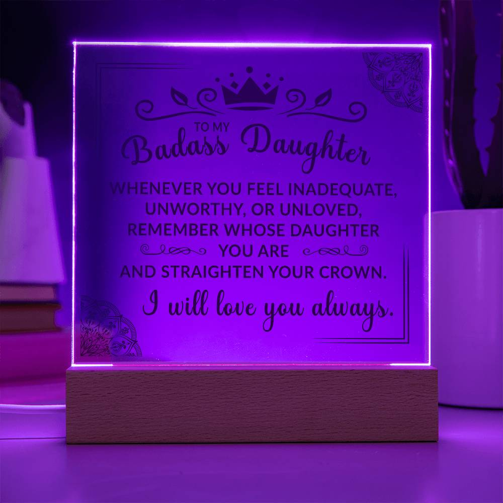 (ALMOST SOLD OUT) Keepsake Gift for Daughter - Crown Plaque  - TFG