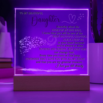 Beautiful Keepsake Gift for Daughter - Color Changing Lamp of Eternal Love - TFG
