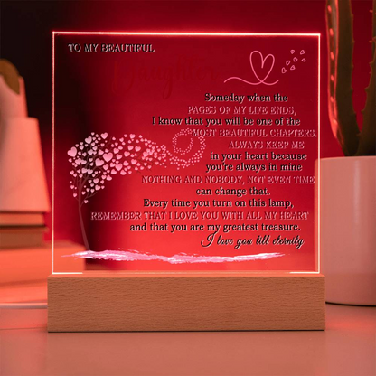 Beautiful Keepsake Gift for Daughter - Color Changing Lamp of Eternal Love - TFG