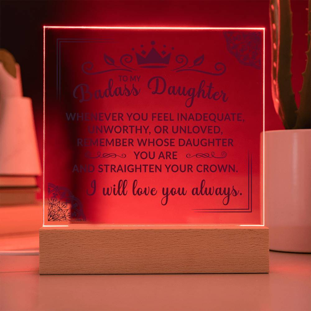 (ALMOST SOLD OUT) Keepsake Gift for Daughter - Crown Plaque  - TFG