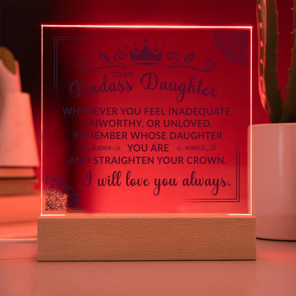 (ALMOST SOLD OUT) Keepsake Gift for Daughter - Crown Plaque  - TFG