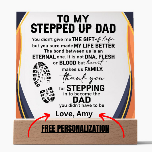 (ALMOST SOLD OUT) Customized Father's Day Gift for Stepped Up Dad