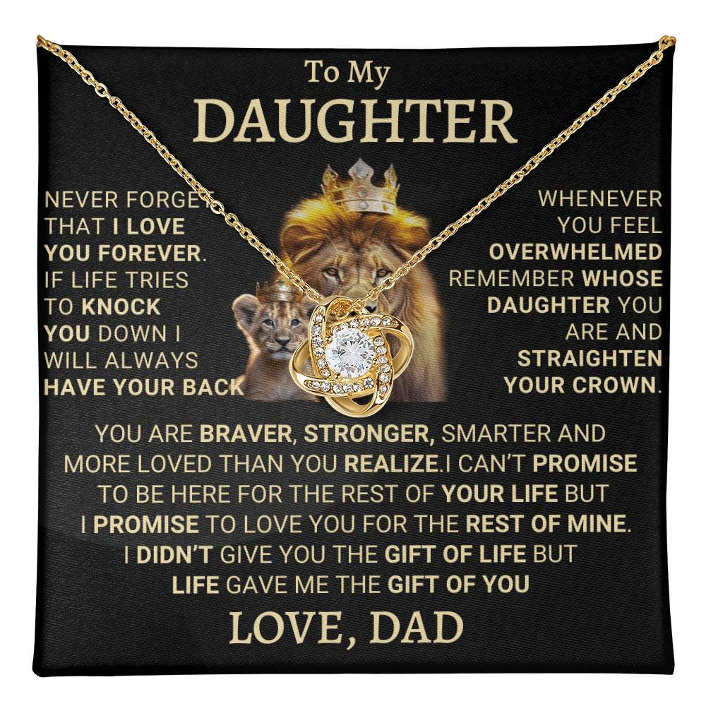 Gift for Daughter from Dad – A Beautiful Father-Daughter Necklace - Valentine gifts daughter