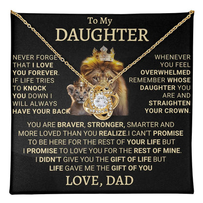 Gift for Daughter from Dad – A Beautiful Father-Daughter Necklace - Valentine gifts daughter