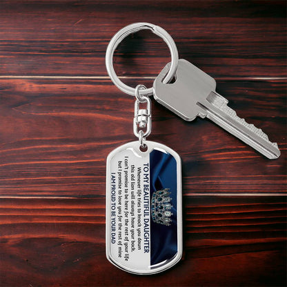 (ALMOST SOLD OUT) Keepsake for Daughter from Dad - Proud to be your Dad