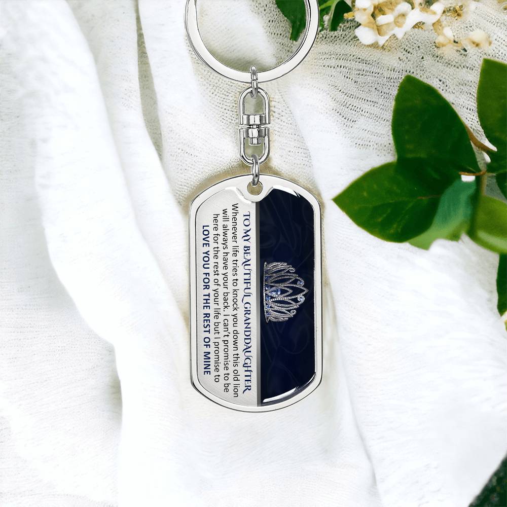 (ALMOST SOLD OUT) Gift for Granddaughter from Grandpa - Promise Keychain - TFG