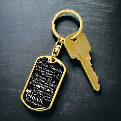 (ALMOST SOLD OUT) Keepsake Keychain for Daughter - I AM THE STORM