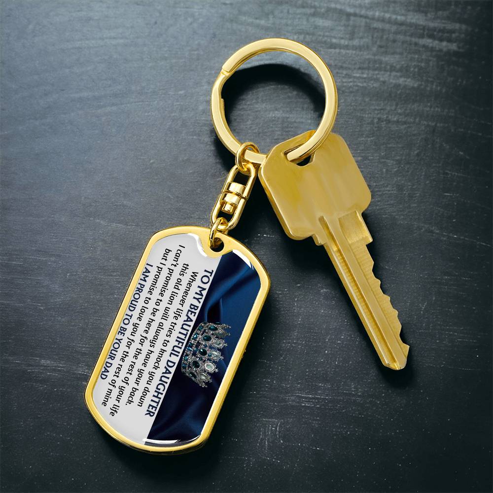 (ALMOST SOLD OUT) Keepsake for Daughter from Dad - Proud to be your Dad