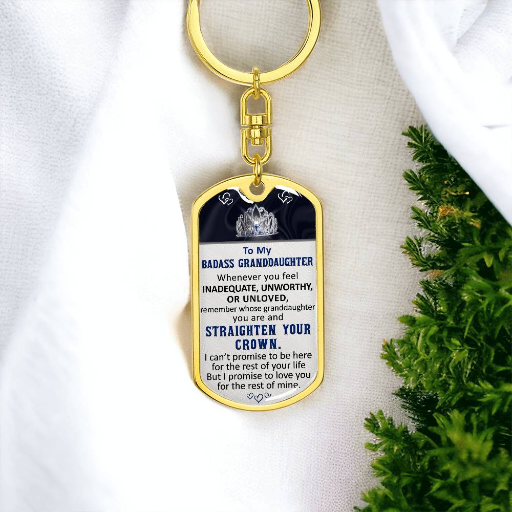 (ALMOST SOLD OUT) Keepsake Gift for Granddaughter - Promise Keychain