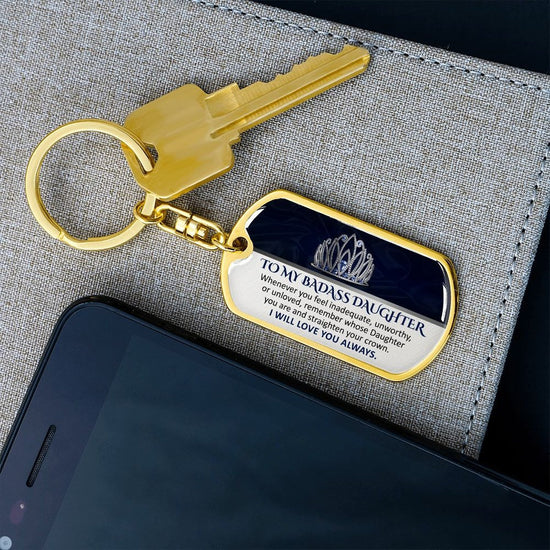 To My Badass Daughter Keychain Gift Ideas For Adult Daughter Present to-my-badass-daughter-keychain-gift-ideas-for-adult-daughter-present