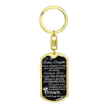 (ALMOST SOLD OUT) Keepsake Keychain for Daughter - I AM THE STORM