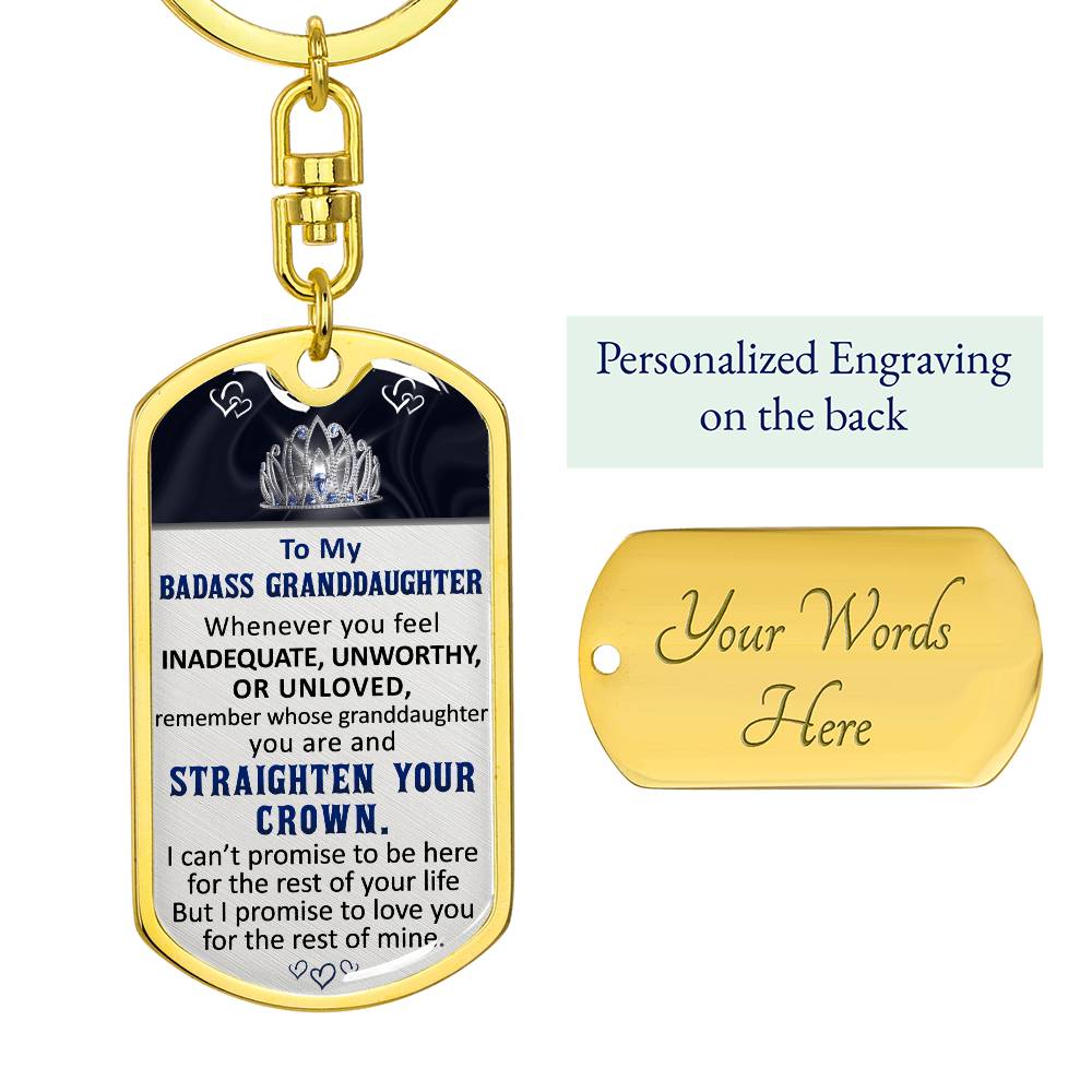 (ALMOST SOLD OUT) Keepsake Gift for Granddaughter - Promise Keychain