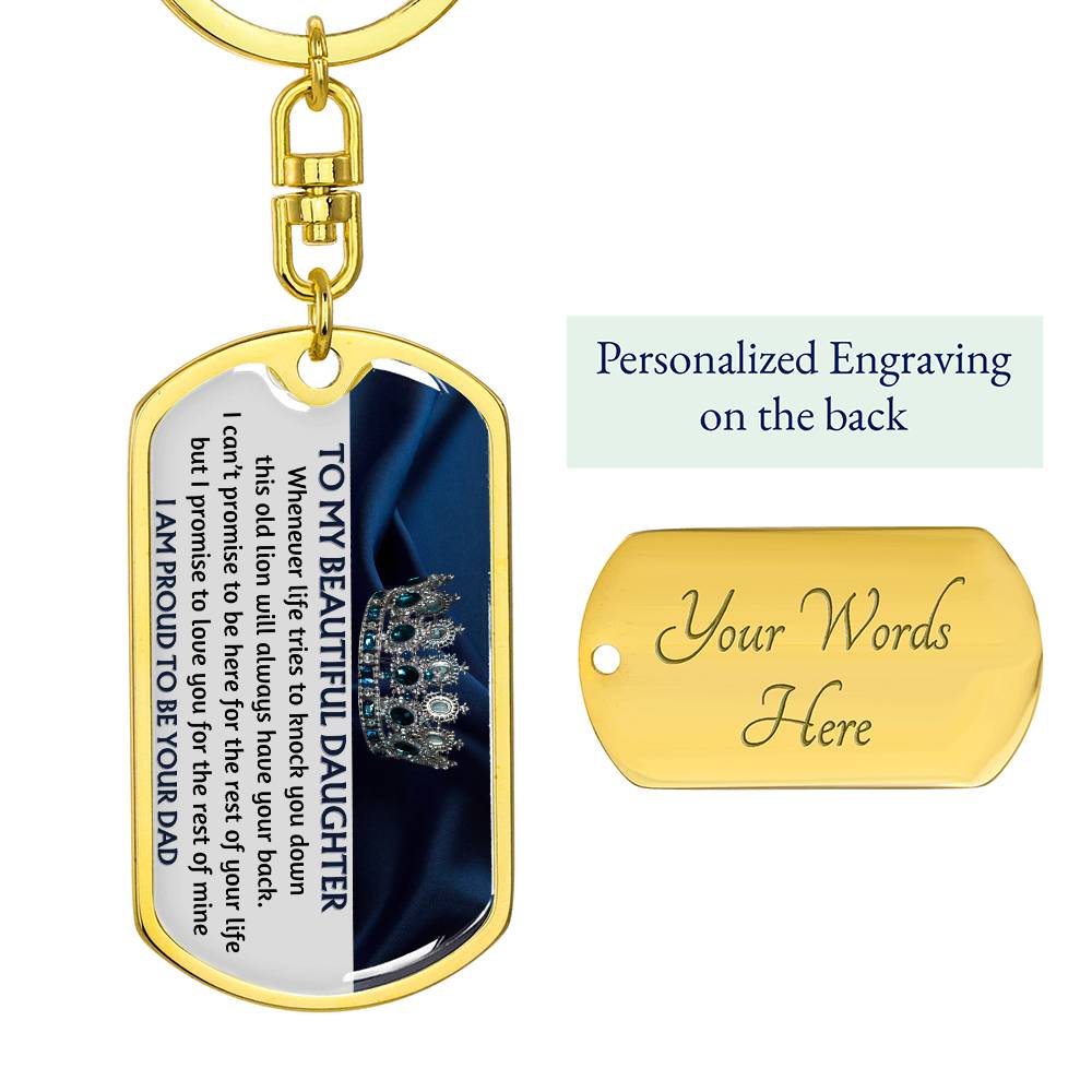 (ALMOST SOLD OUT) Keepsake for Daughter from Dad - Proud to be your Dad