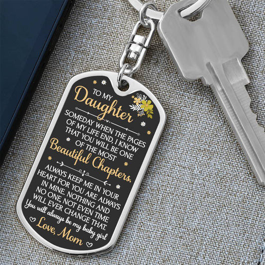 Keepsake for Daughter - Chapters Keychain