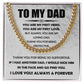 You Are My Loving Dad Cuban Chain Link
