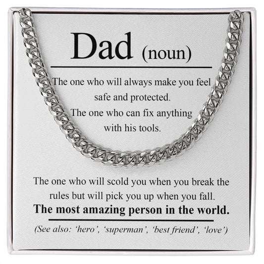 (ALMOST SOLD OUT) Dad Noun Cuban Chain Link