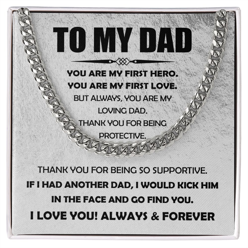You Are My Loving Dad Cuban Chain Link