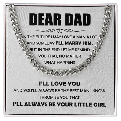 Dear Dad - The Best Man Cuban Chain Link