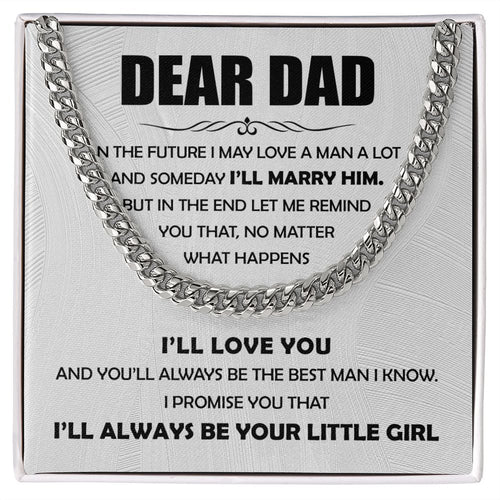 Dear Dad - The Best Man Cuban Chain Link