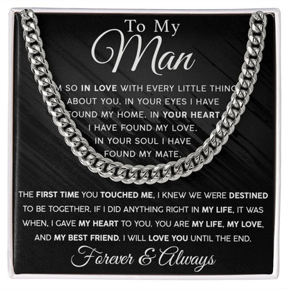 (ALMOST SOLD OUT) My Man-My Heart My Life Cuban Chain Link