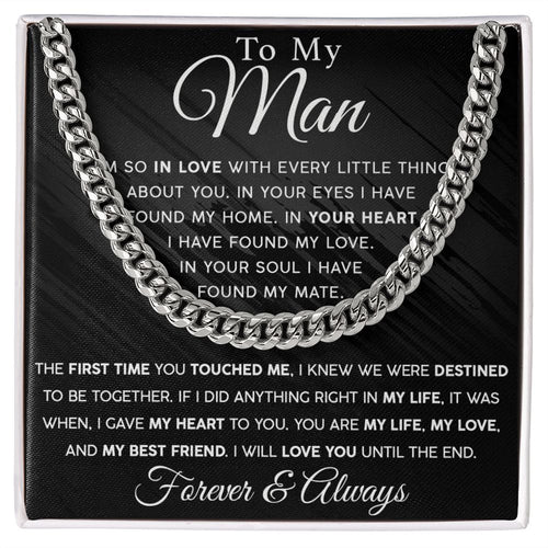 (ALMOST SOLD OUT) My Man-My Heart My Life Cuban Chain Link