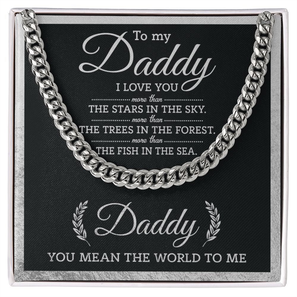 (ALMOST SOLD OUT) Daddy - You Mean The World Cuban Chain Link