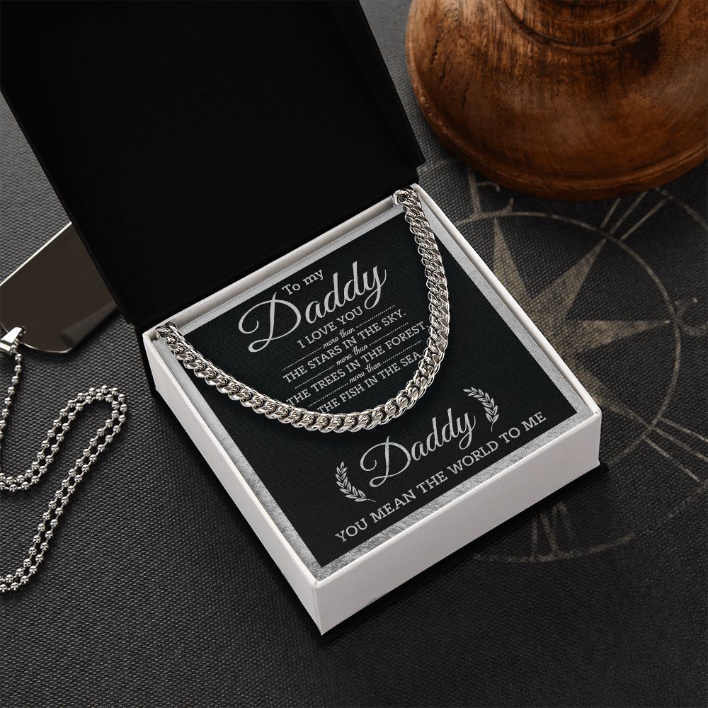 (ALMOST SOLD OUT) Daddy - You Mean The World Cuban Chain Link