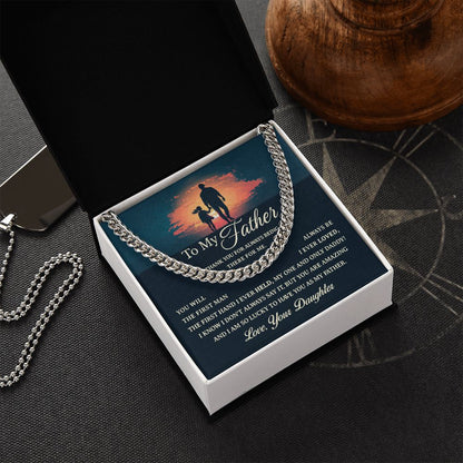 (ALMOST SOLD OUT) To My Father - Always Loved Cuban Chain Link