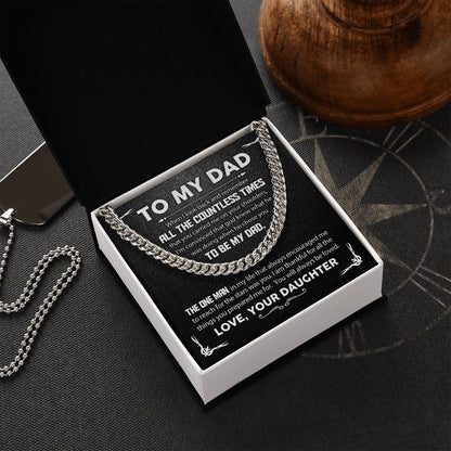 (ALMOST SOLD OUT) My Dad - God Chose You Cuban Chain Link