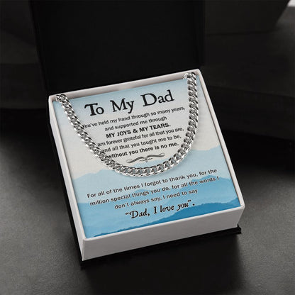 (ALMOST SOLD OUT) Dad - Held My Hand Cuban Chain Link