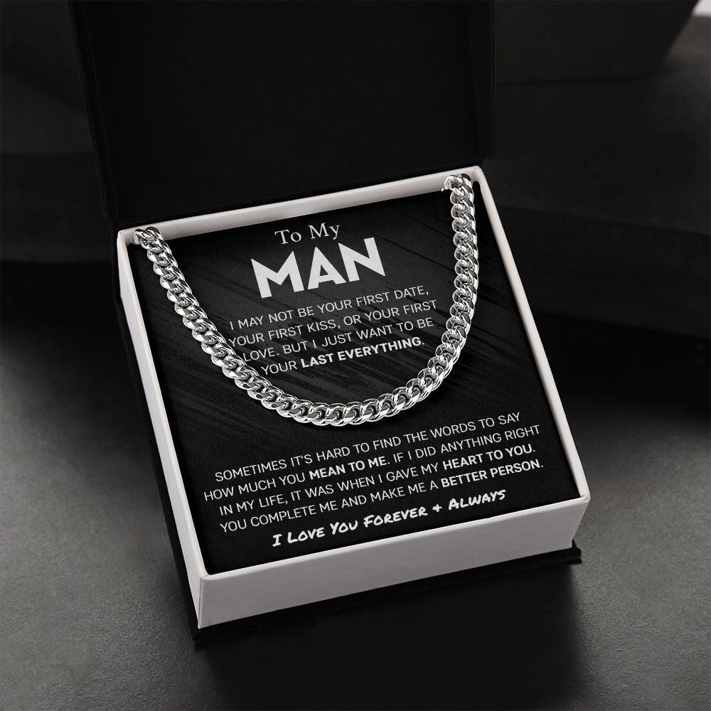 (ALMOST SOLD OUT) To My Man - Last Everything Cuban Chain Link