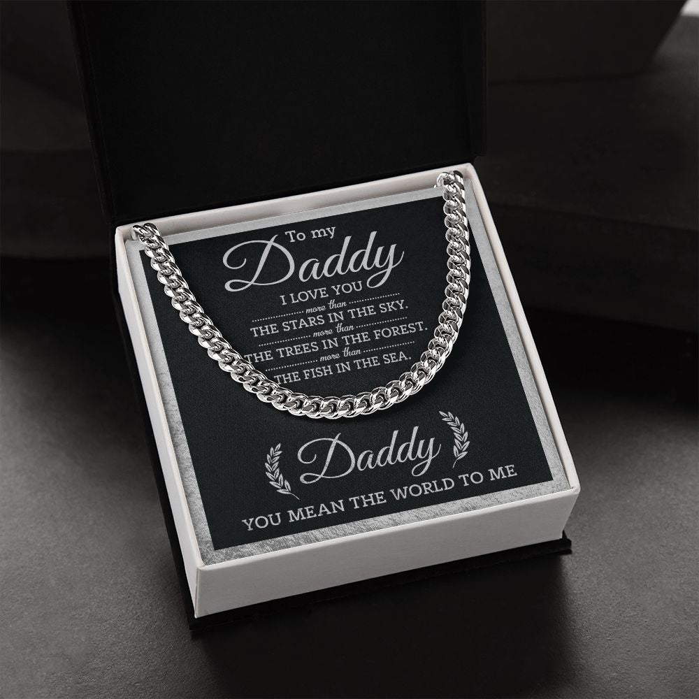 (ALMOST SOLD OUT) Daddy - You Mean The World Cuban Chain Link